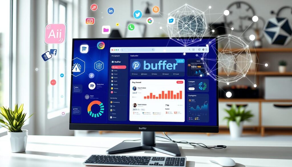 AI tools for social media management with Buffer